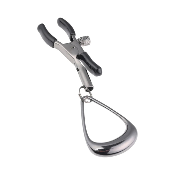 Sportsheets Velvet Noir Tuggable Adjustable Broad Tip Nipple Clamps