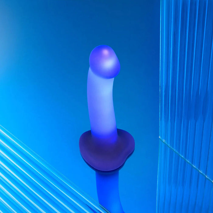 Strap-On-Me Glow-LED Rechargeable Light Up Flexible Soft Silicone Dildo