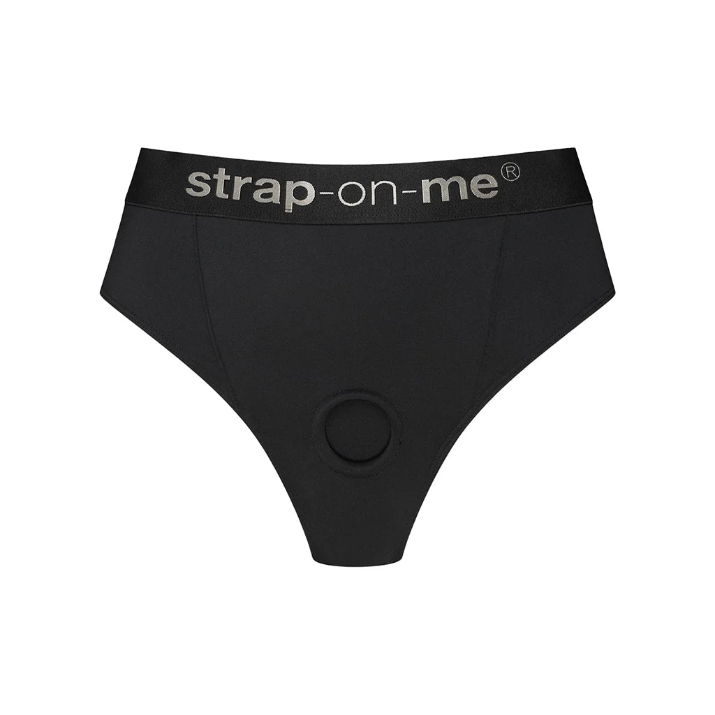 Strap-On-Me Harness Lingerie Idole Breathable High Cut Cheeky Brief Style Strap-On Harness