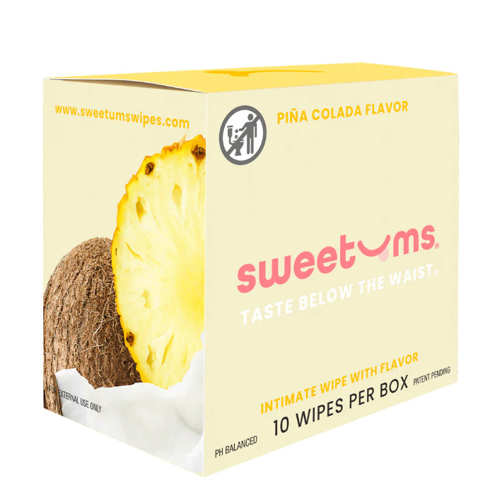 Sweetums PH Balanced Gynecologist Approved Pina Colada Flavor Intimate Wipes