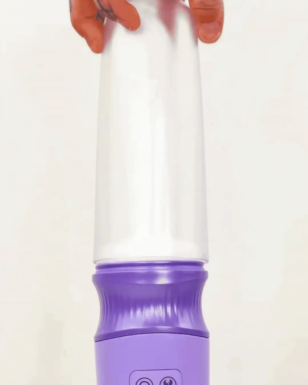 Temptasia Violet Vixen Rechargeable Warming Vibrating Thruster With Suction Cup