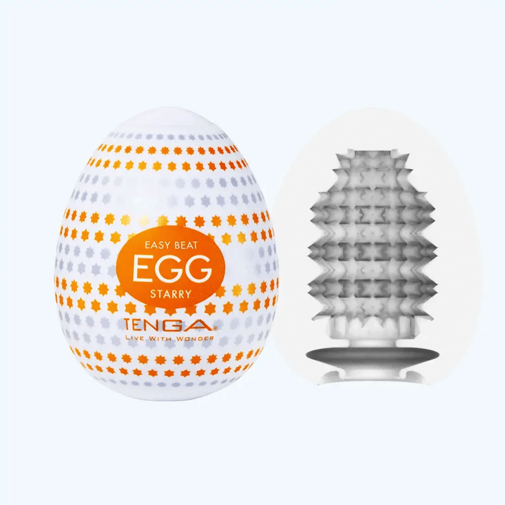 Tenga Egg Starry Texture Stretchy Disposable Travel Sized Masturbation Sleeve