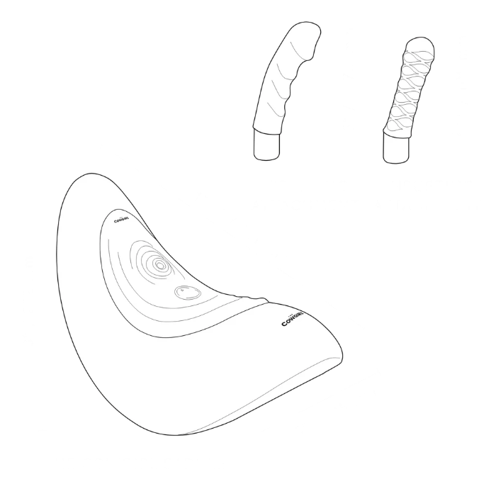 The Cowgirl Saddle Machine Hands-Free Remote Control Vibrating And Tapping Saddle With Two Attachments
