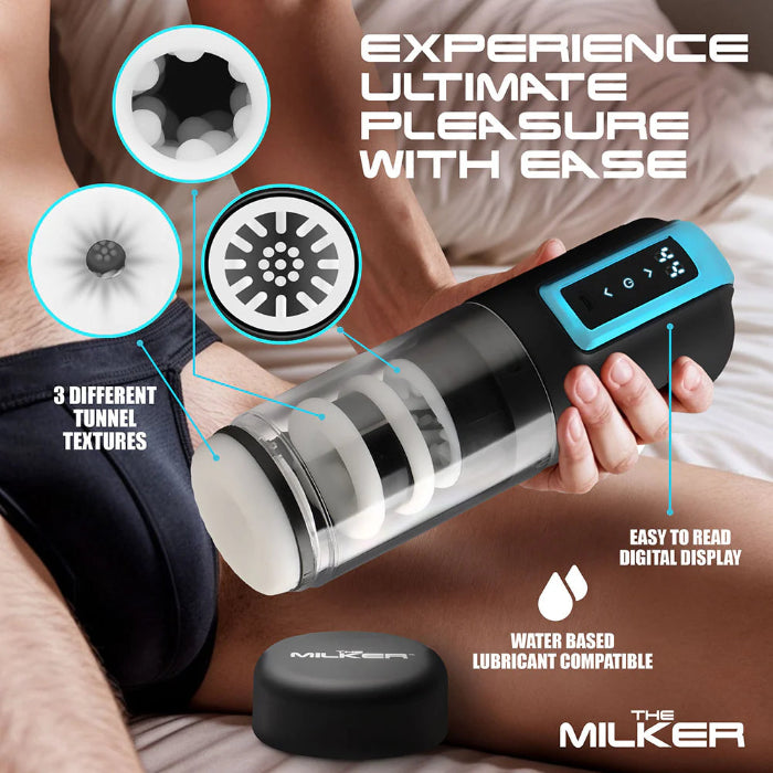 The Milker Thrusting & Rotating Rechargeable Masturbator