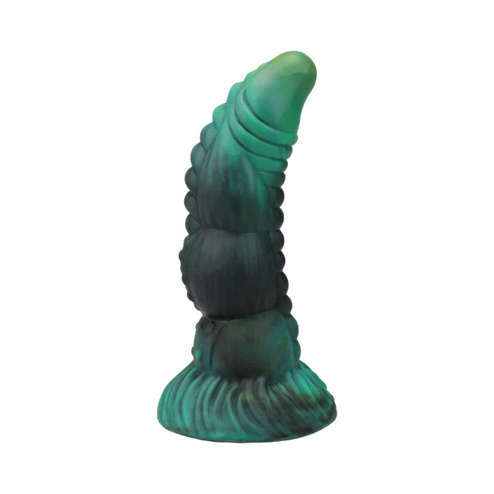 Vac-U-Lock x Fantasy Fuckers Green Serpent Textured Fantasy Shaped Silicone Dildo