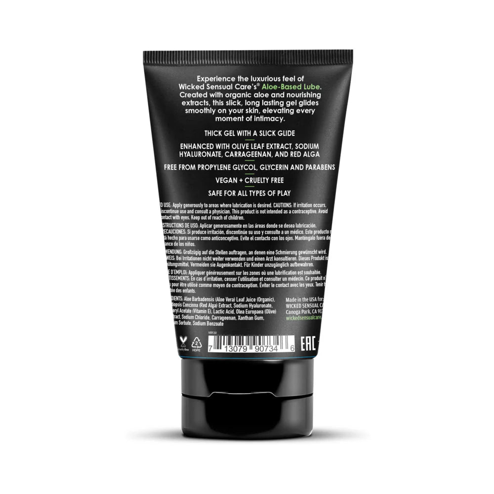 Wicked Aloe Vera Based Moisturizing Gel Lubricant