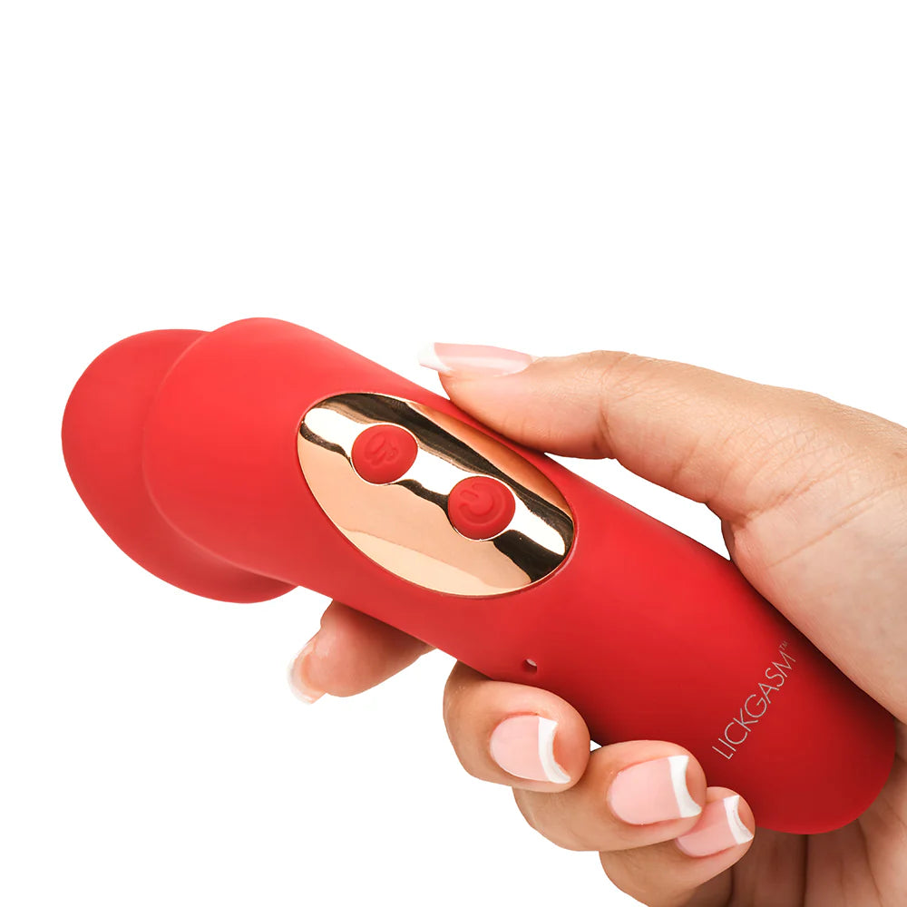 XR Brands Lickgasm Plump Kiss Sucking & Vibrating Stimulator