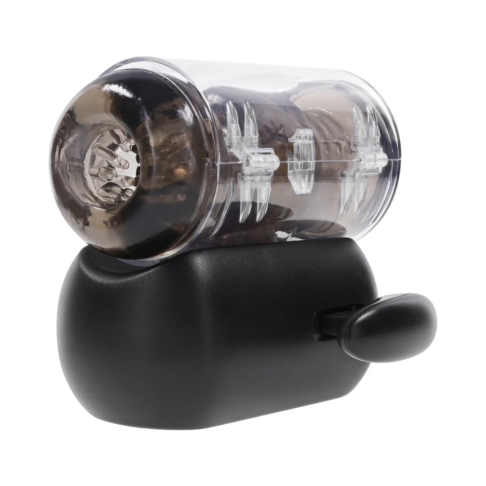 Zero Tolerance Hold Me Tight Stroker Warming Automatic Thrusting and Vibrating Stroker With Handles and Phone Mount