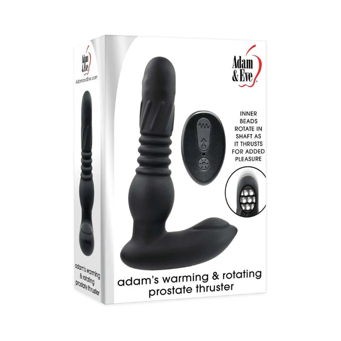 Adam & Eve Adam's Warming Rotating And Thrusting Rechargeable Remote Controlled Prostate Massager