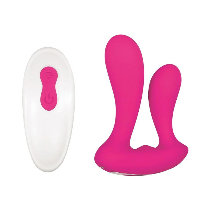 Adam & Eve Flexible Dual Entry Remote Control Rechargeable Vibrator