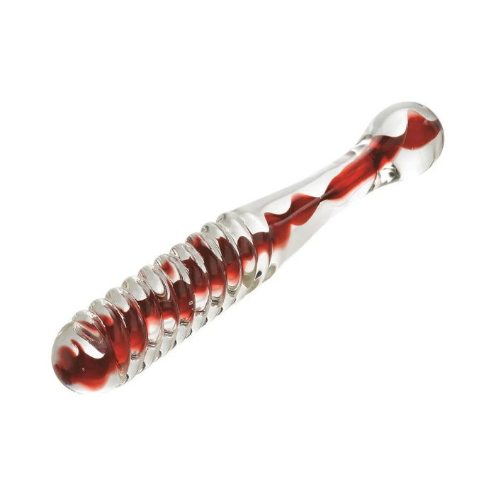 Adam & Eve Eve's Sweetheart Swirl Texture Dual Ended Glass Dildo