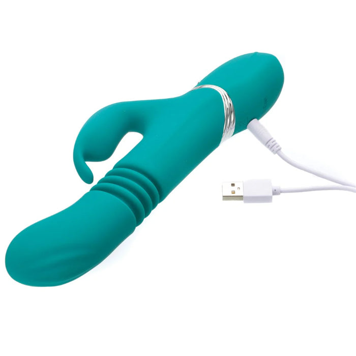 Adam & Eve Eve's Thrusting Rechargeable Dual Stimulating Rabbit Vibrator