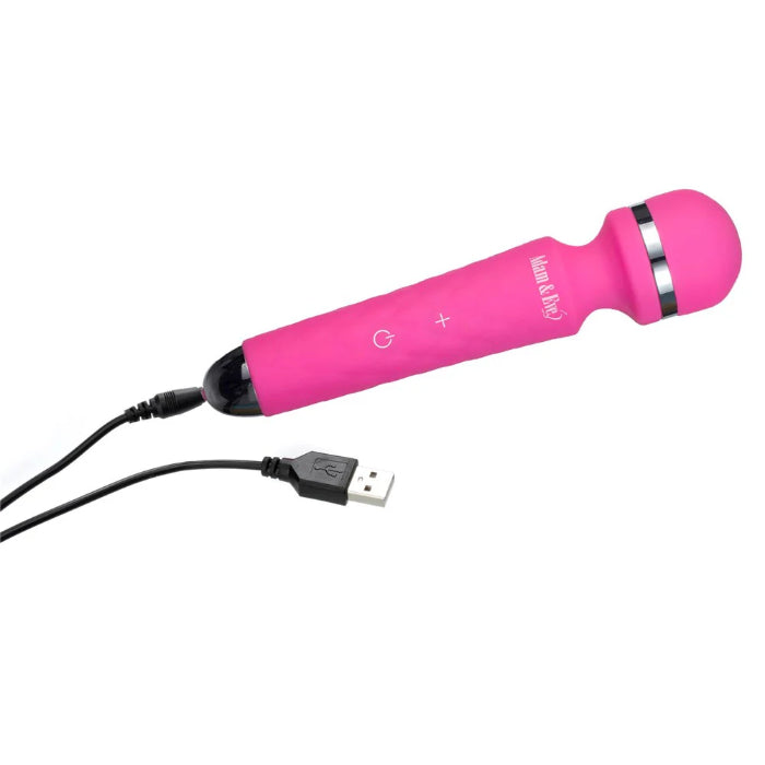 Adam & Eve Peak Mini Silicone Rechargeable Cordless Wand Massager