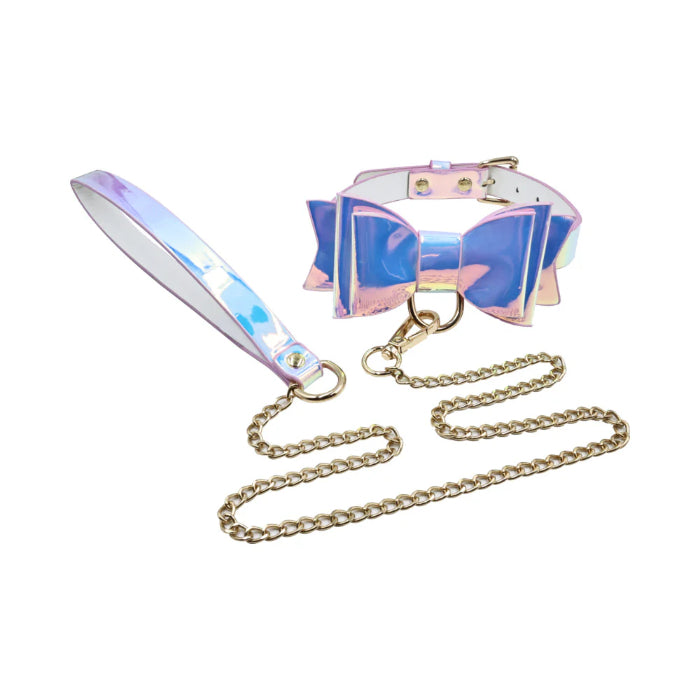 Adam & Eve The Fairy 5 Piece Holographic Bondage Set With Cuffs Collar And Leash