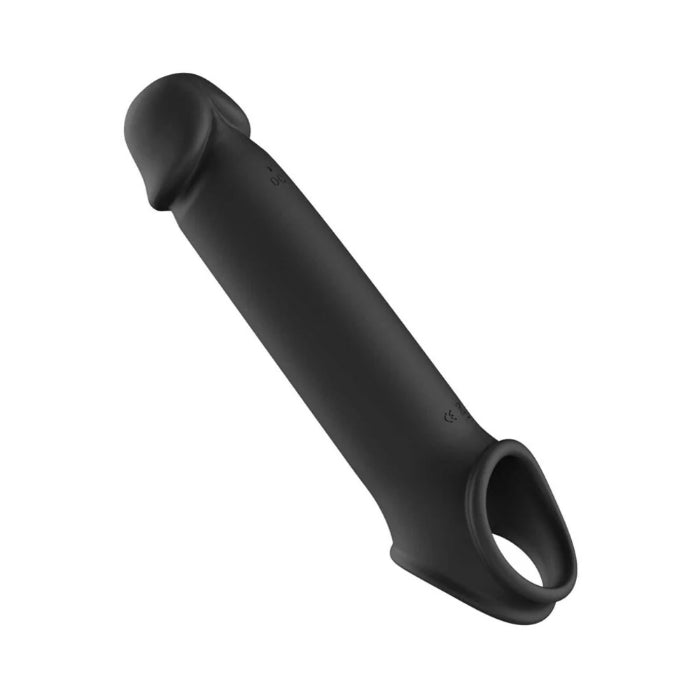 Adam & Eve XL Silicone Vibrating Penis Extension with Remote Control And Ball Strap For Security