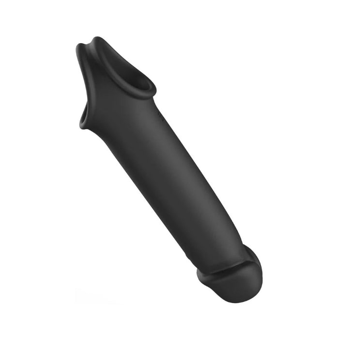 Adam & Eve XL Silicone Vibrating Penis Extension with Remote Control And Ball Strap For Security