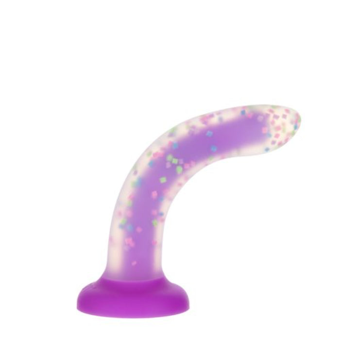 Addiction Rave Party Marty Glow-In-The-Dark Confetti Design Bendable Suction Cup Harness Compatible Dildo