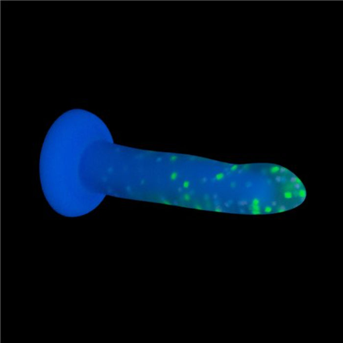 Addiction Rave Party Marty Glow-In-The-Dark Confetti Design Bendable Suction Cup Harness Compatible Dildo
