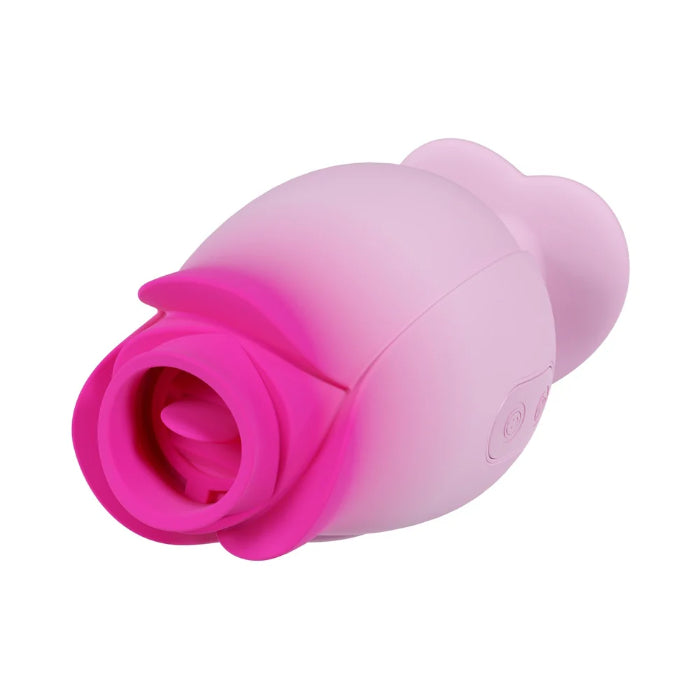 Aria Tulip Trance Rechargeable Suction and Flicking Tongue Stimulator With Ergonomic Finger Fin