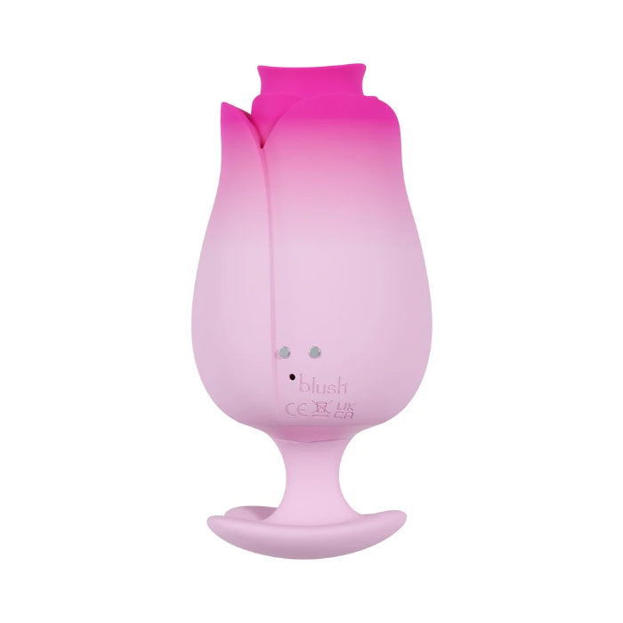Aria Tulip Trance Rechargeable Suction and Flicking Tongue Stimulator With Ergonomic Finger Fin