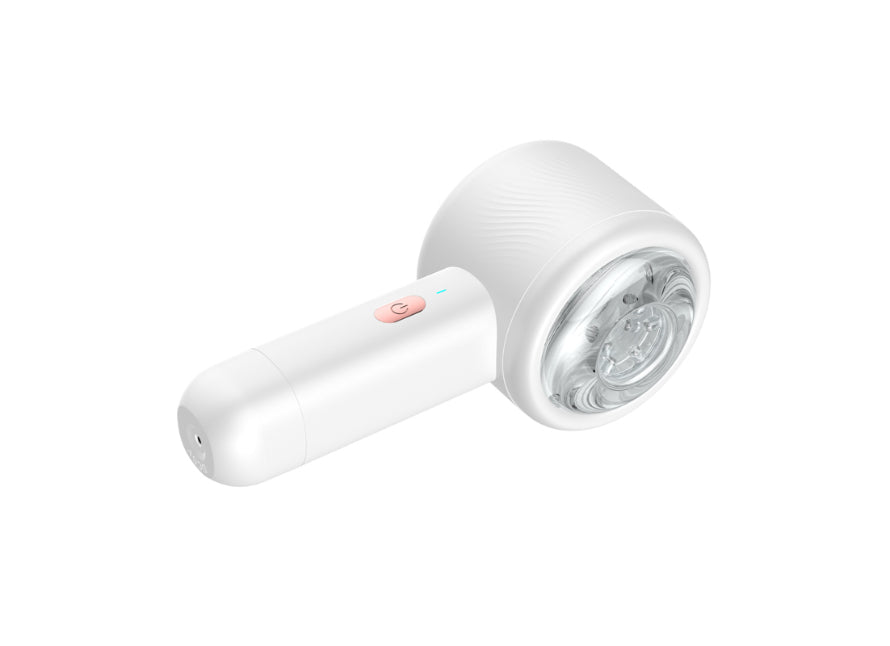 Automatic Rechargeable Open-Ended Textured Hairdryer Shaped Stroker