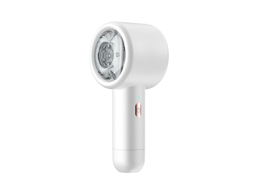 Automatic Rechargeable Open-Ended Textured Hairdryer Shaped Stroker