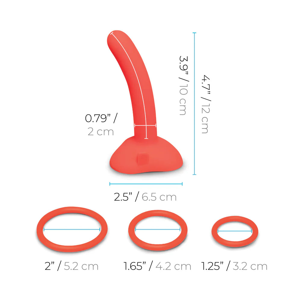 b-Vibe Beginners Strap-On Harness And 5 Inch Slim Silicone Dildo Set