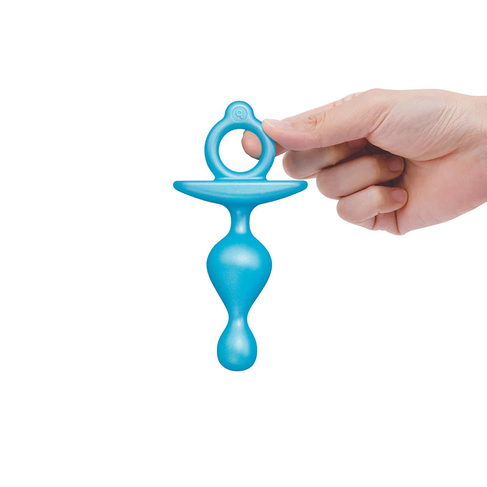 b-Vibe Butties Pop Beaded Shape Anal Plug With Ergonomic Finger Ring