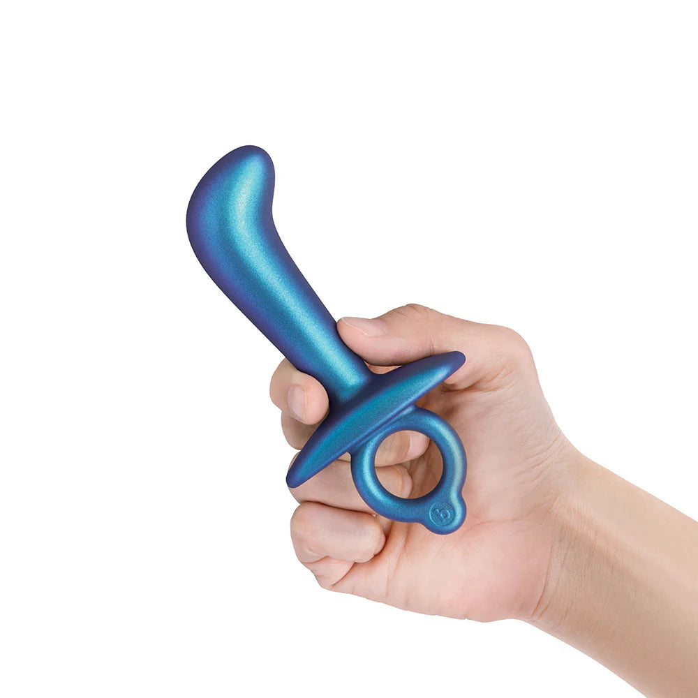 b-Vibe Butties Thumb Curved Prostate Plug With Ergonomic Finger Ring