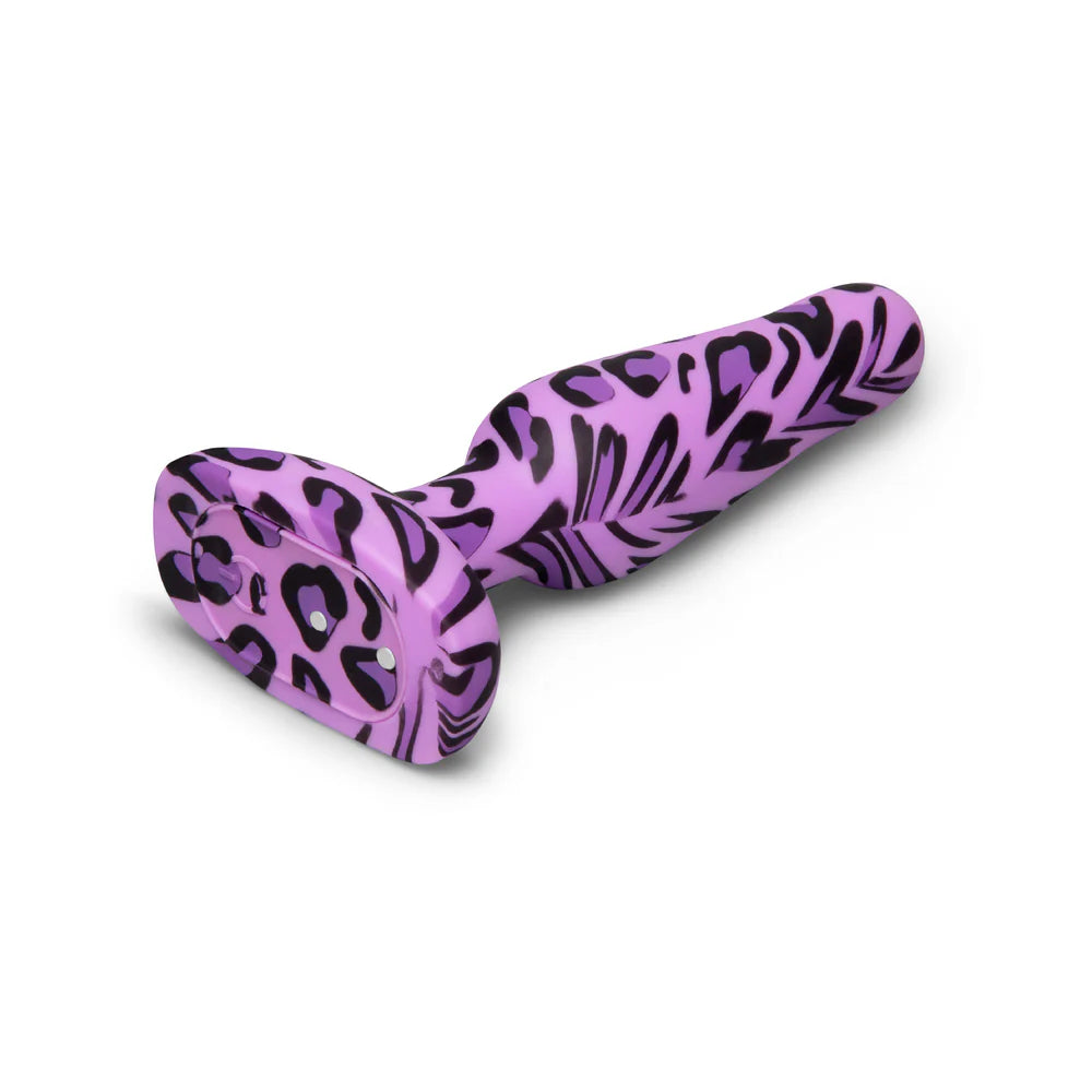 b-Vibe Novice Leopard Print Remote Controlled Vibrating Butt Plug
