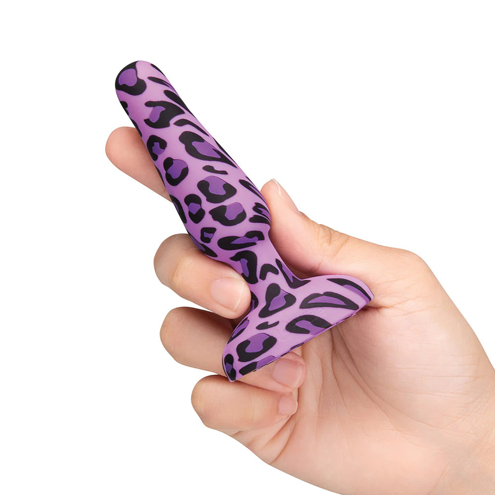 b-Vibe Novice Leopard Print Remote Controlled Vibrating Butt Plug