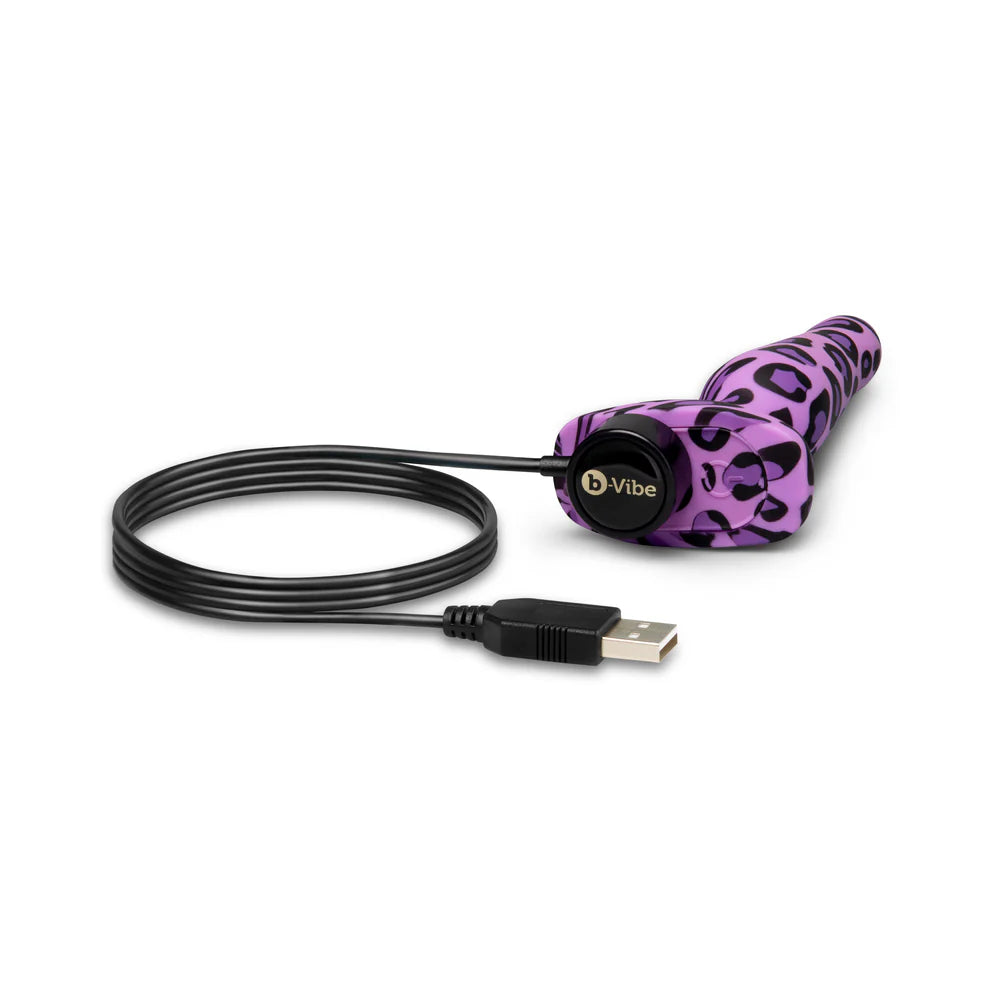 b-Vibe Novice Leopard Print Remote Controlled Vibrating Butt Plug