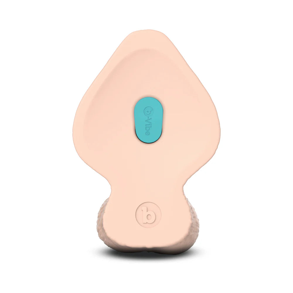 b-Vibe Slipskin Hyper Realistic Girthy Harnessable Silicone Inch Dildo With Removable Bullet