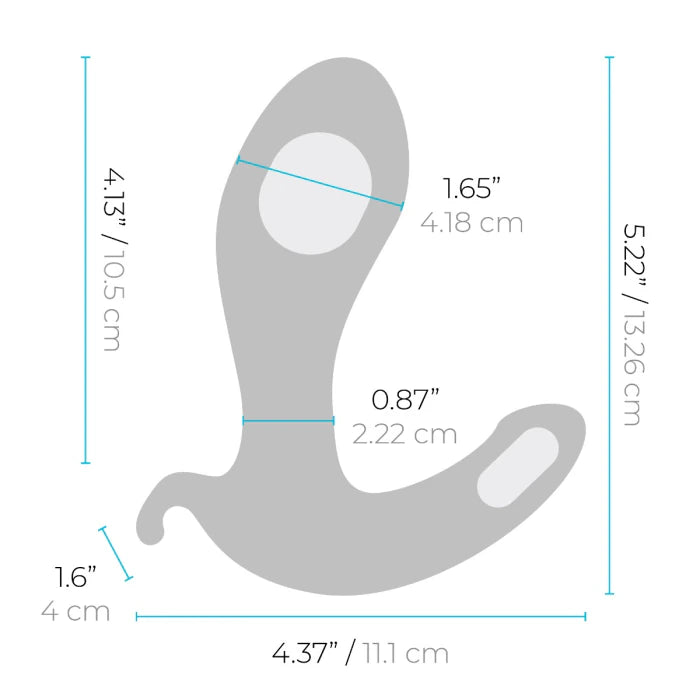b-Vibe Expand Plug Rechargeable Vibrating Inflatable Prostate Massager