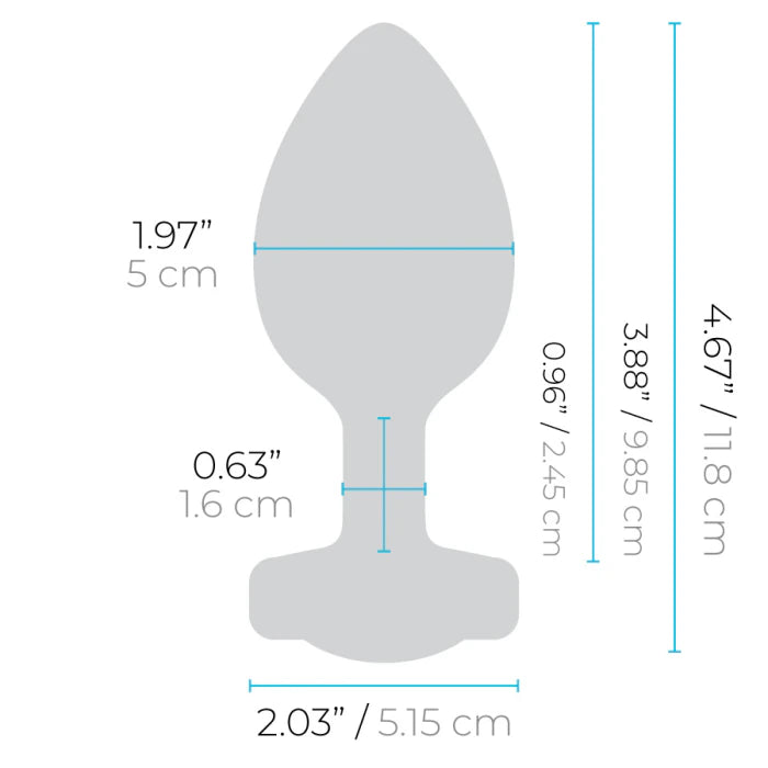b-Vibe Vibrating Remote Control Jeweled Butt Plug XXL