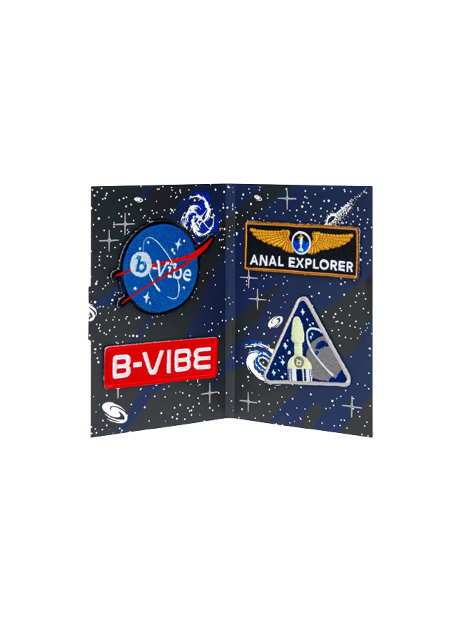 b-Vibe Limited Edition Asstronaut glow-in-the-dark butt play set