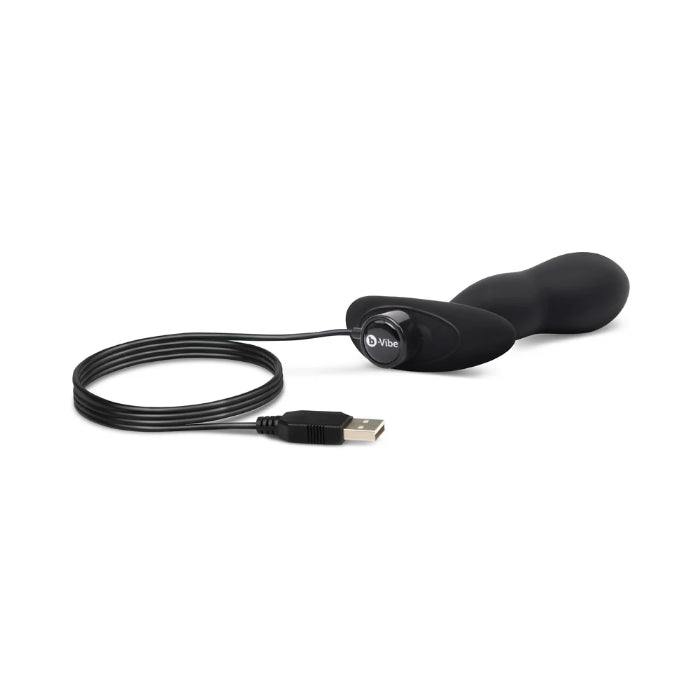b-Vibe Rechargeable Vibrating P-Spot Snug Plug Large with Rechargeable Remote Control