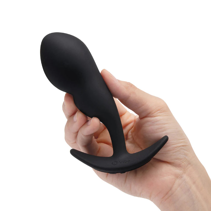b-Vibe Rechargeable Vibrating P-Spot Snug Plug Large with Rechargeable Remote Control