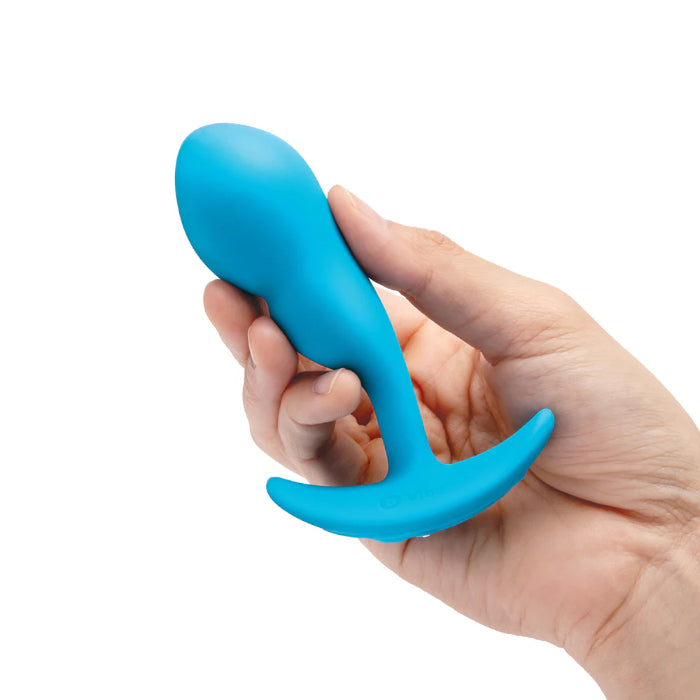 b-Vibe Rechargeable Vibrating P-Spot Snug Plug Small with Rechargeable Remote Control