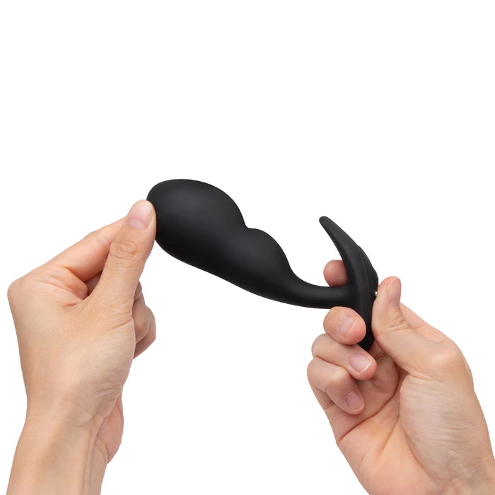 b-Vibe Rechargeable Vibrating P-Spot Snug Plug Large with Rechargeable Remote Control