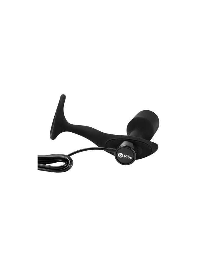 b-Vibe Vibrating Medium Snug & Tug Weighted Plug and Ring