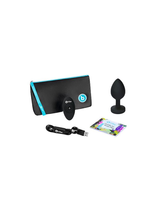 b-Vibe Vibrating Remote Control Jeweled Butt Plug XXL