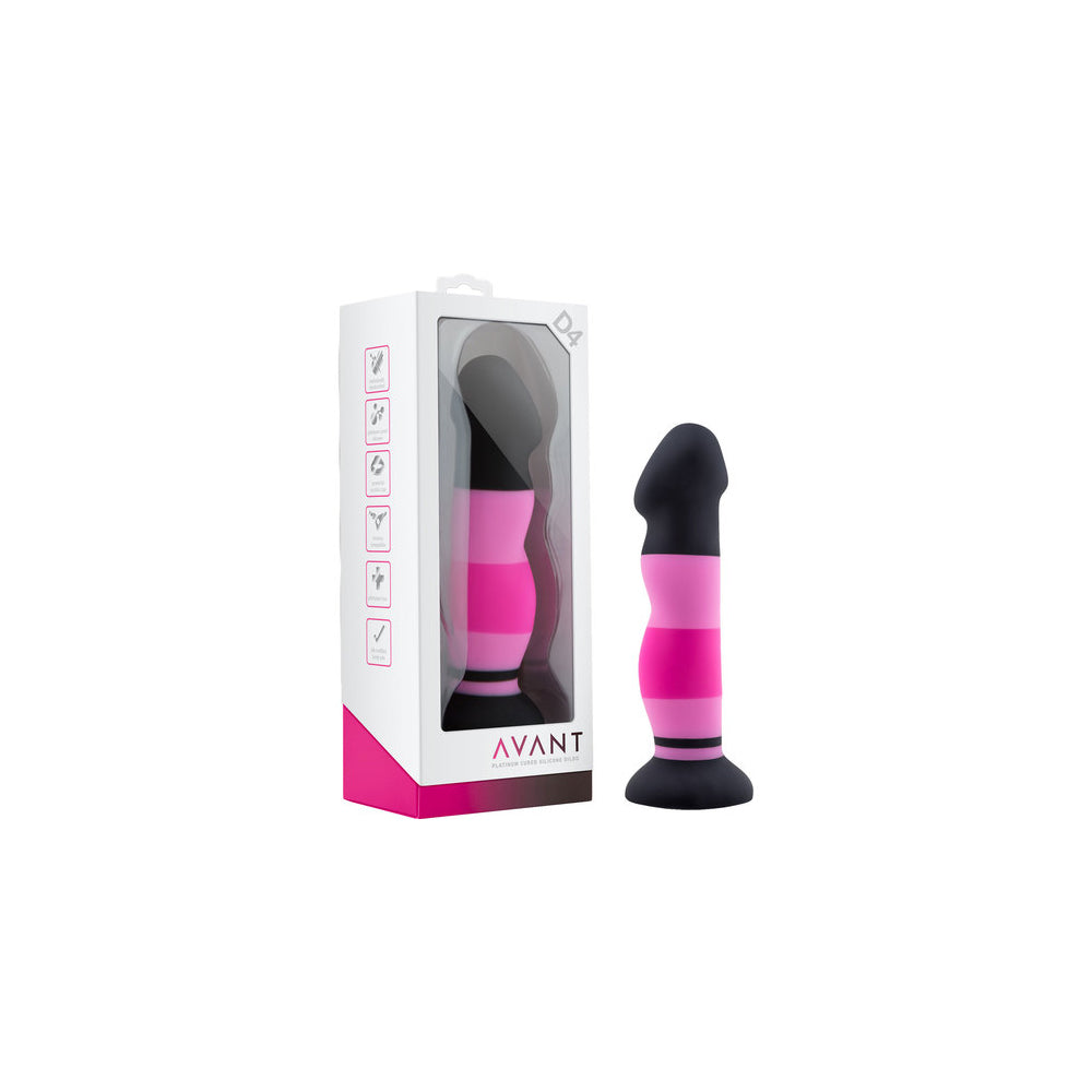 Blush Avant D4 Sexy In Pink Suction Cup Base Silicone Dildo