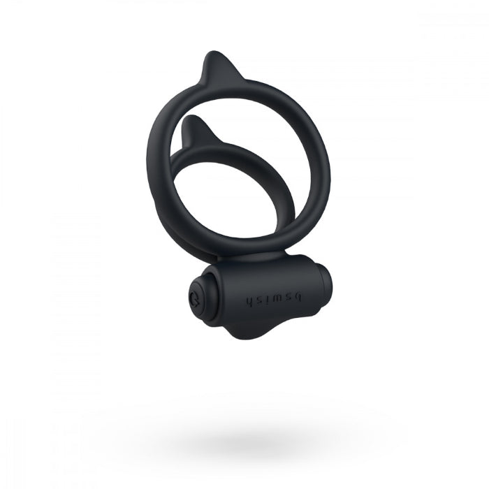 B Swish Bcharmed Basic Plus Silicone Vibrating Double Ring Cock Ring