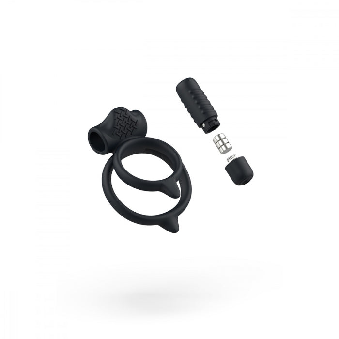B Swish Bcharmed Basic Plus Silicone Vibrating Double Ring Cock Ring