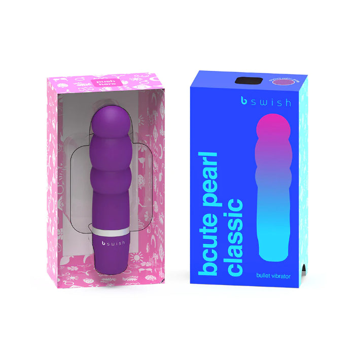 B Swish Bcute Classic Pearl Silicone Ripple Shaped Vibrator