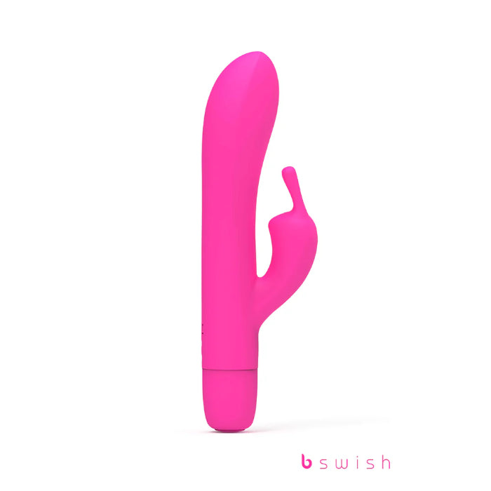 B Swish Bwild Bunny Infinite Limited Edition Silicone Rechargeable Mini Dual Stimulating Vibrator With Storage Bag