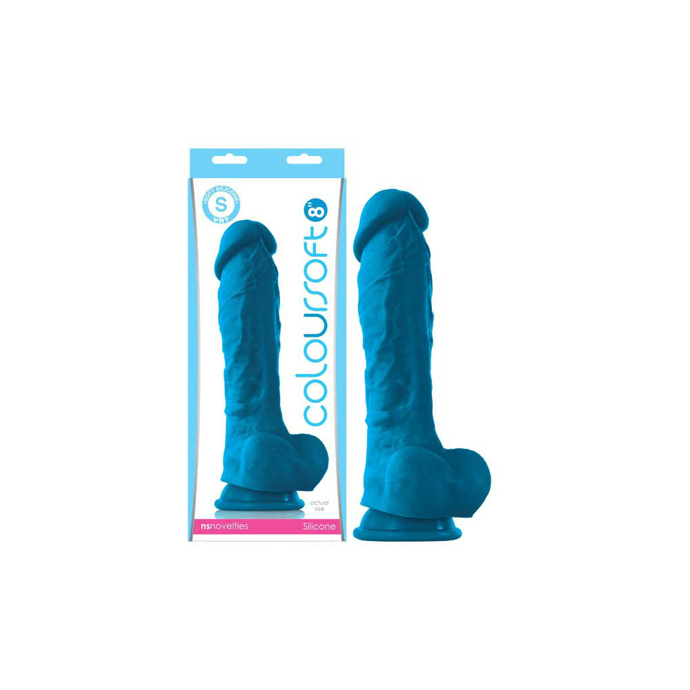 ColourSoft 8 Inch Squishy Suction Cup Silicone Dildo