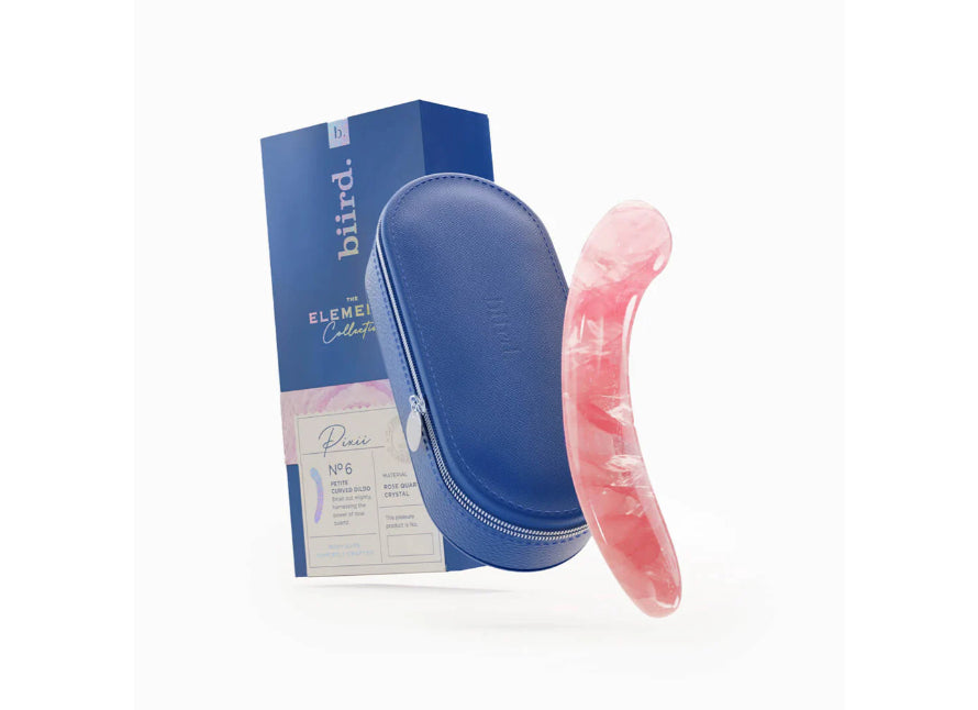 Biird Pixii Rose Quartz Curved G-Spot Dildo
