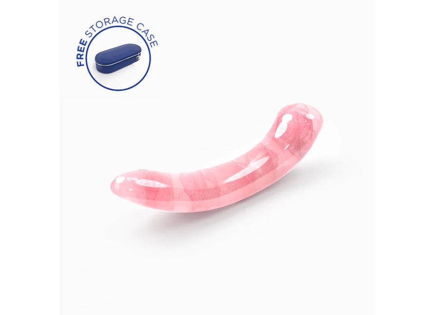 Biird Pixii Rose Quartz Curved G-Spot Dildo